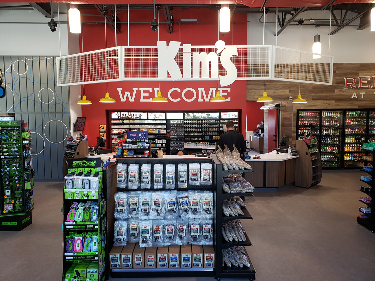 Welcome sign from one of our convenience stores