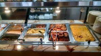 Some of the items from our buffet section like potato salad and fried chicken